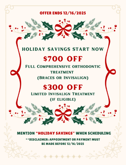 holiday orthodontic treatment offer
